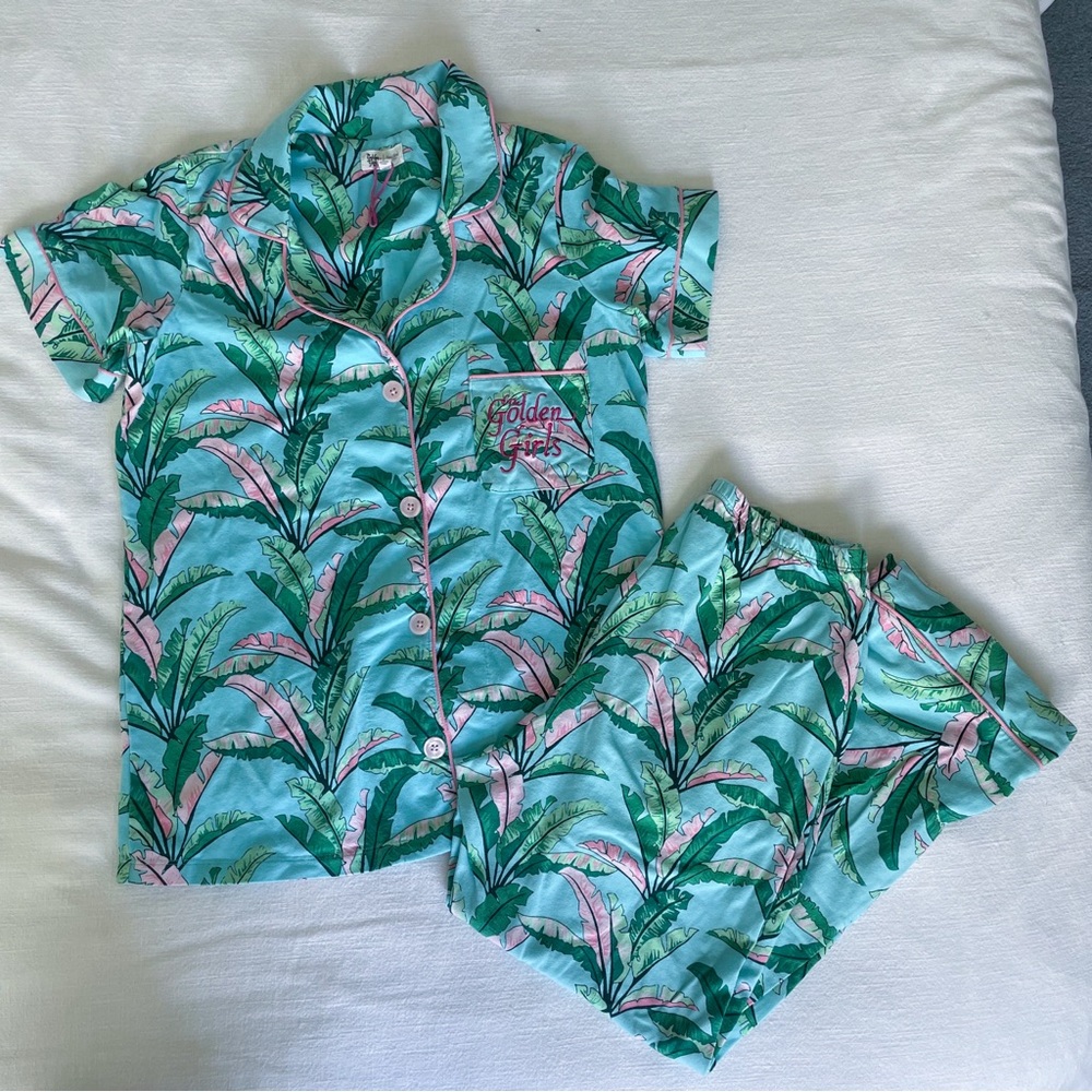 The Golden Girls Short sleeve classic jersey cropped Bedhead Pajamas PJ set